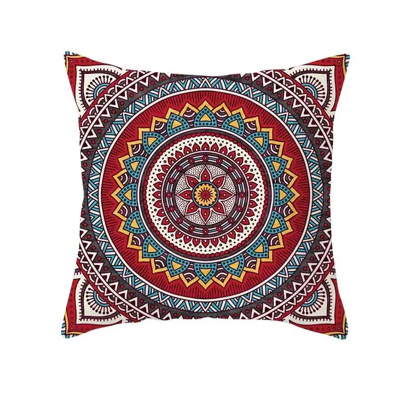 Mandala Striped Geometric Home Decor Living Room Chair Decor Bohemian Pillow Cover Mysterious Pattern Cushion Cover