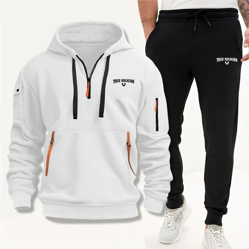 

2024 Европейский и американский мужской многокарманный многомолвочный костюм-свитер на флисовой подкладке Daily Joker Уличная мода Мода Мода S