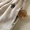 2026 Spring/Summer Sleeveless Cotton Linen Dress in Natural Hemp, Round Neck, Loose Fit, Literary Style
