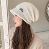 Dumpling Hats for Women In Autumn and Winter Korean Style Versatile Rabbit Hair Cold Hat Warm Confinement Hat Cold Proof Pullover Knitted Wool Hat