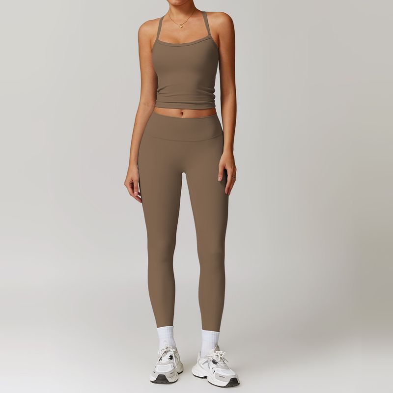 Guangzhou Zechuang Clothing Co., Ltd. European and American Tight Sanding Yoga Suit Quick-Drying Workout Clothes Winter Outdoor