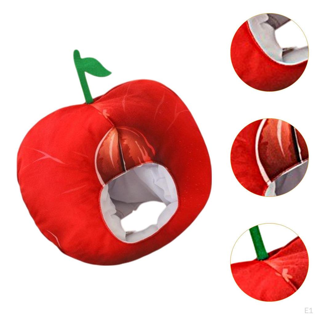 Plush Fruit Headgear Toy Head Cover for Cosplay Stage Performance Holiday