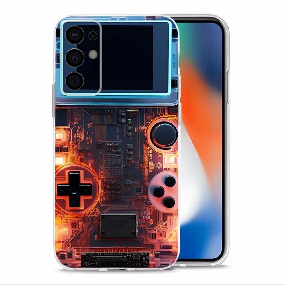 Video Game Boy Vintage GamePad Phone Case  For Samsung S30,S23,S21,S22,S20,Ultra,S20,FE,lite,S10,S9,S8,PIus Transparent Shell
