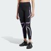 Adidas By Stella McCartney Truepace High Waist Reflective Running Leggings Women Black Purple Glow IB6807