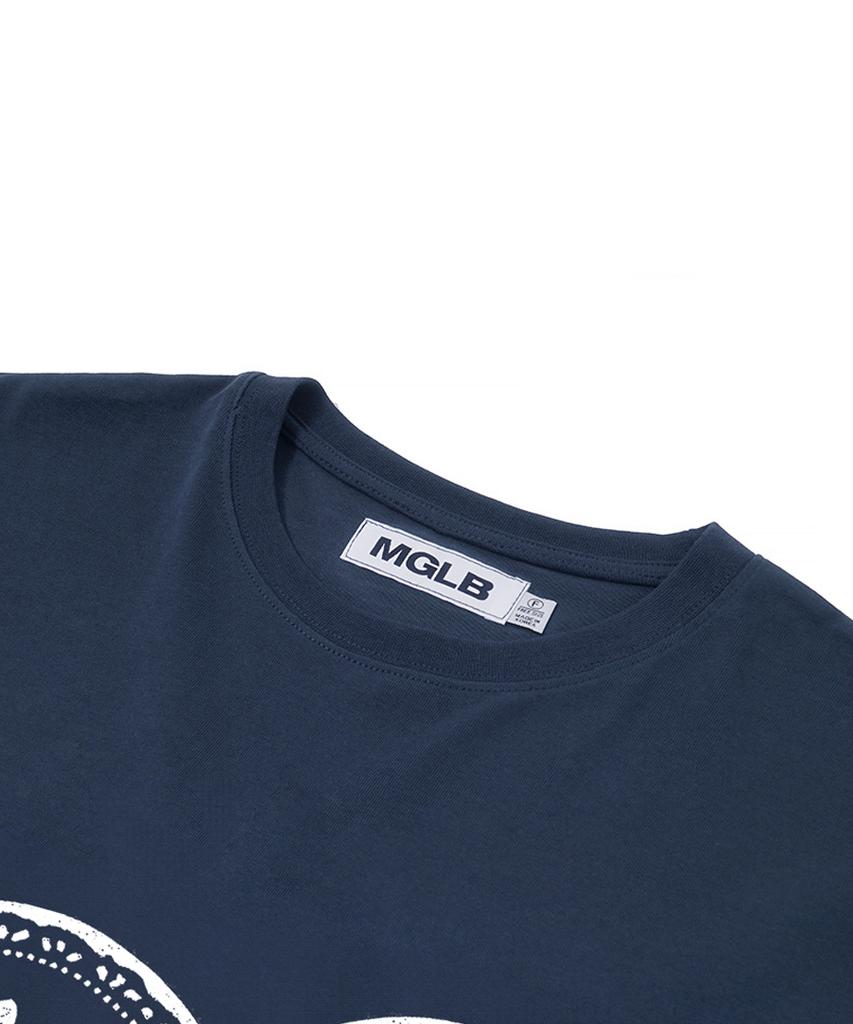 MATCHGLOBE Doggy Heart Oversized Tee (Navy)