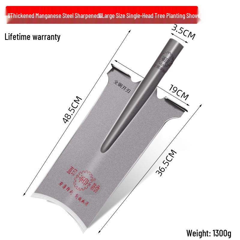 Military Camouflage Pointed Shovel - Manganese Steel Garden Tool for Digging, Soil Loosening, and Tree Planting