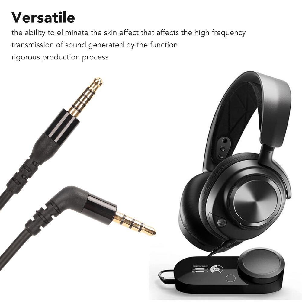 TRRS To TRRRS Replacement Headphone Cable Plug and Play Sound Cable Music Listening