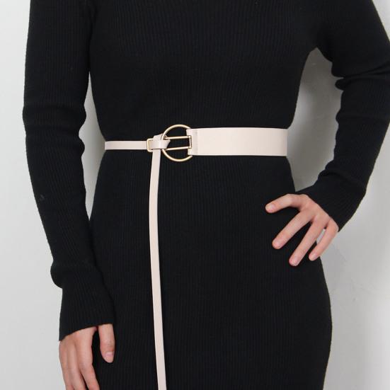 Imitation Leather Women Belt Adjustable Waist Circumference Dress Shirt Coat Waistband Fashion Accessories