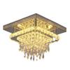 Modern Square Crystal LED Ceiling Light for Hallway, Foyer, Dining Room, or Balcony