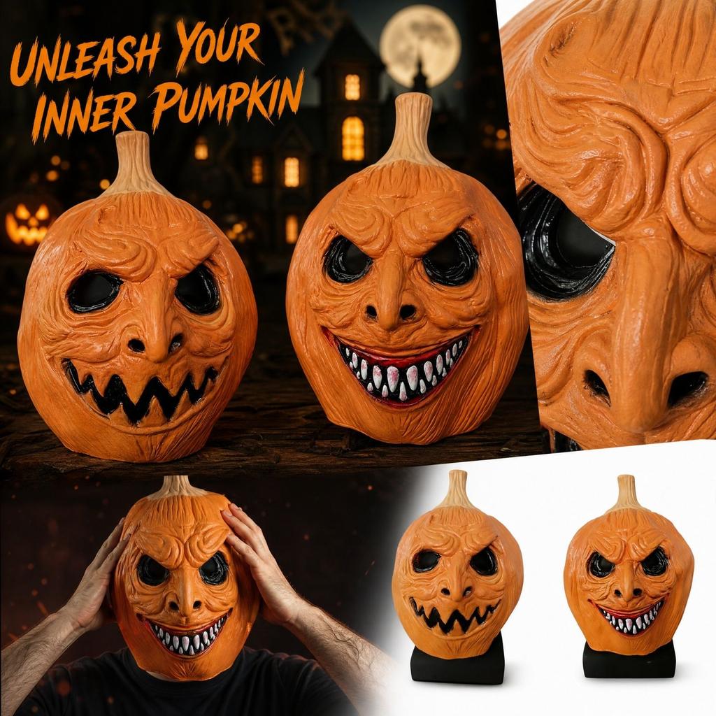 Zucca di Halloween per Festa in Costume per Adulti, Decorazioni e Role Play
