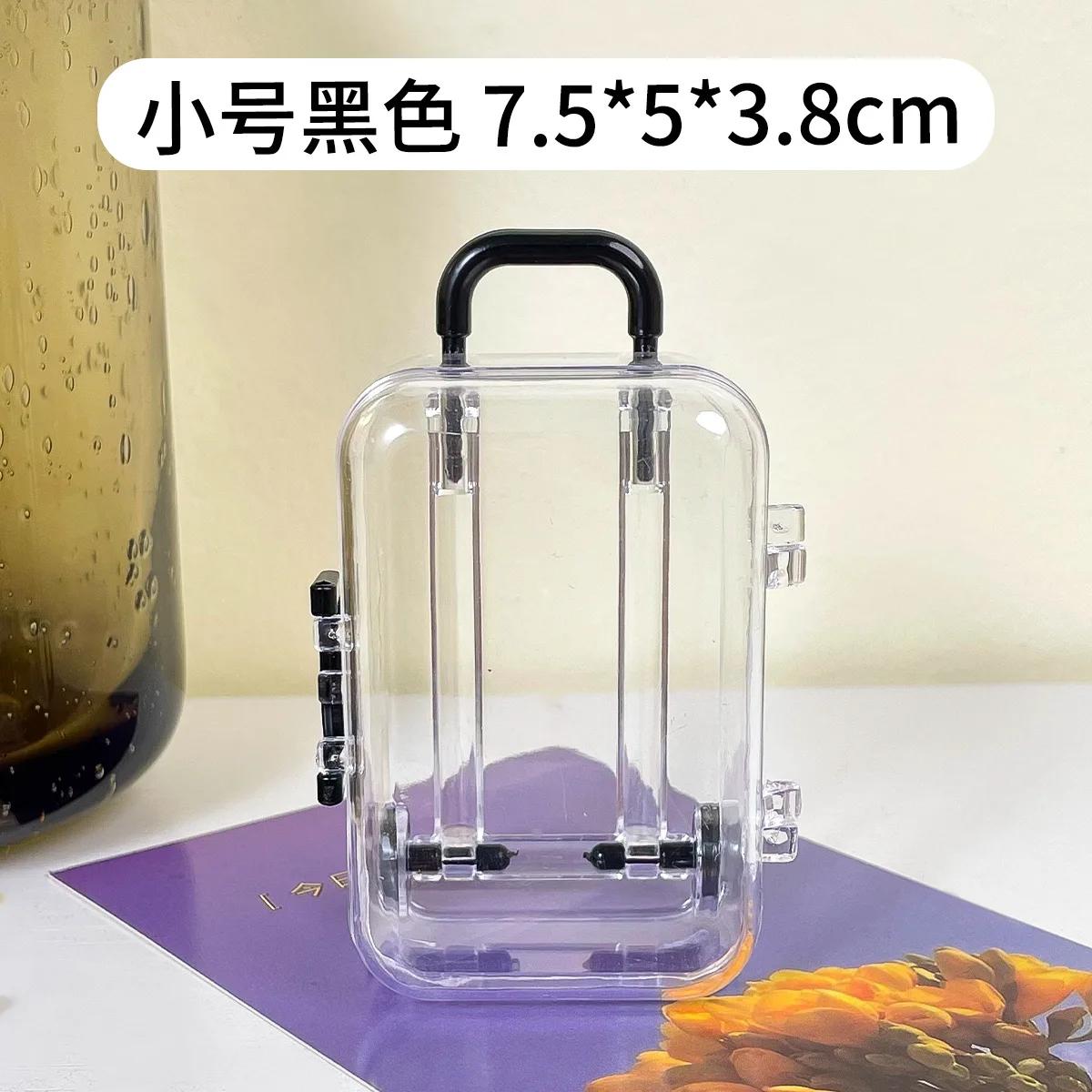 

Креативный мини-чемодан, коробка для хранения вещей, простой передвижной чемодан, коробка для хранения ювелирных изделий, настольный органайзер, коробка для конфет