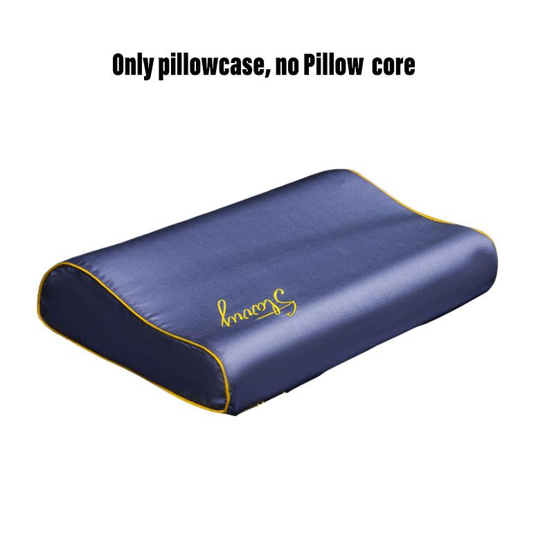 

1 шт. Наволочка Хлопок Пена с памятью Контурная наволочка Чехлы Постельное белье Прочный 50*30cm（19.7*11.8 in） темно-синий