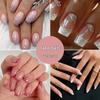 Detachable European and American Style Nail Art Stickers - Simple, Wearable False Nails