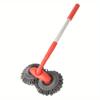 1pc Telescopic Car Wash Mop ,Extendable Long Handle with Detachable Double Brush Head for Effortless Car Roof  Window Cleaning