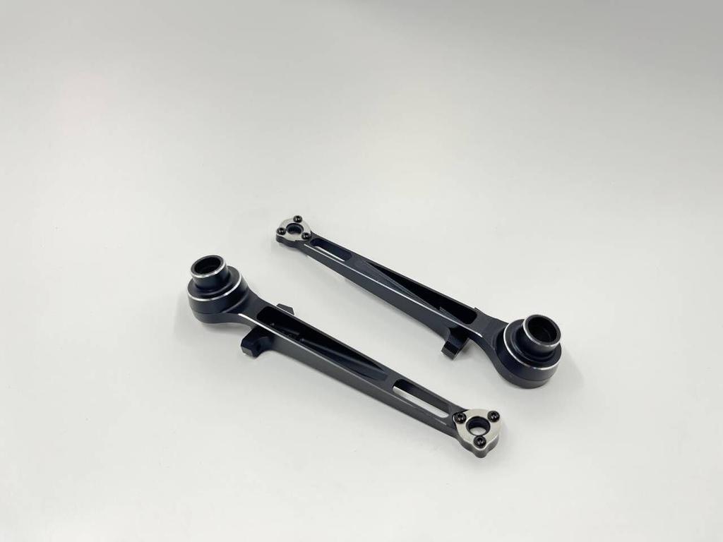 Aluminum Metal Rear Suspension Arms For Tamiya 58719 1/10 RC BBX BB01 High Performance 2WD Off-Road Buggy Metal Shock Tower Support Suspension Arms B