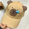 Capybara Runny Nose Fishing Cap Trendy Dad Hats Hot Sale Hip Hop Gorras  Four Seasons