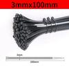 100-300pcs Nylon Cable Ties Adjustable Self-locking Cord Ties Straps Fastening Loop Reusable Plastic Wire Ties for Home Office