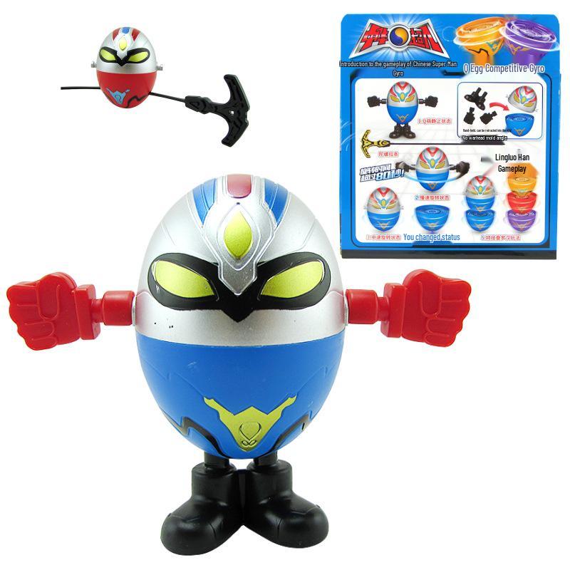 Battling Gyro Toy: Alloy Cone Stackable with Inertial Rotation and Pull-String Action