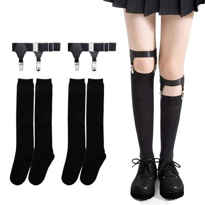 Sada 2 dlouhých vysokých ponožek Beautiful Leg Calf Socks [Eukkis] Ponožky, Ponožky, Dámské - Cosplay, Protiskluzové ponožky, Dámské podvazky, Punčochy, Zeštíhlující