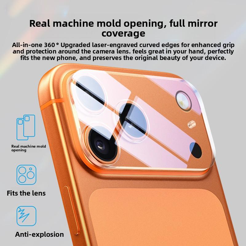 2pc Applicable to Apple 17promax lens film iPhone17 rear camera sticker to protect the mobile phone tempered allcoverage