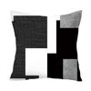 New Contrasting Color Pillow Geometric Pattern Stitching Black Pillow Case Living Room Sofa Cushion Car Pillow Case