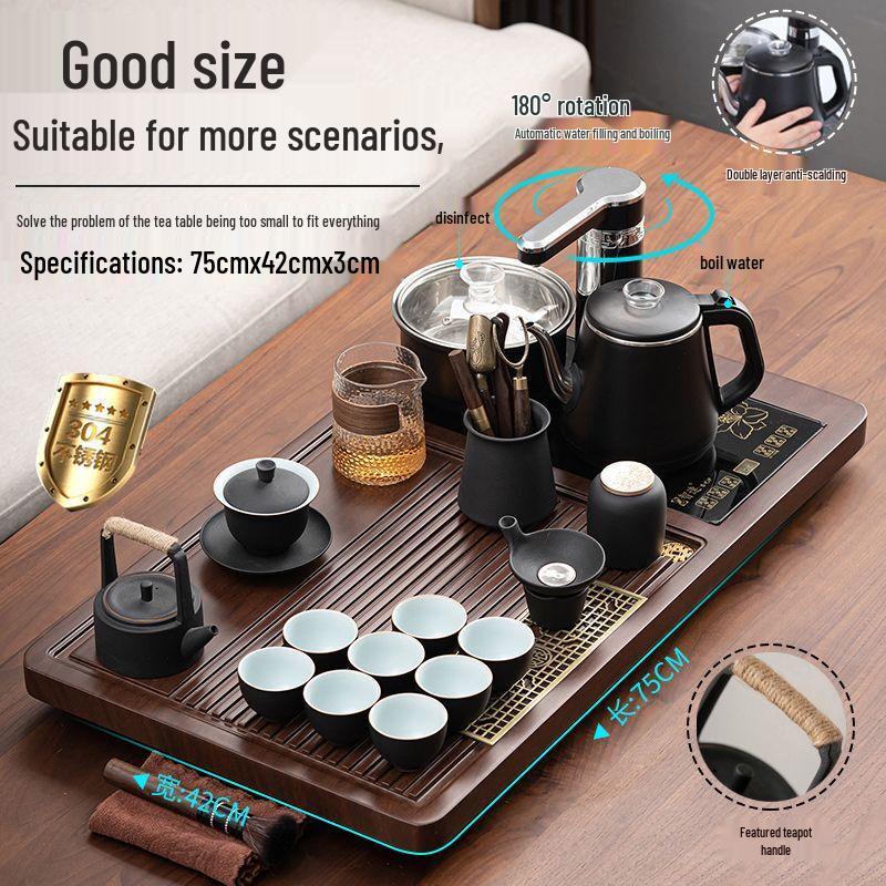 Luxury Automatic Integrated Tea Tray Kung Fu Tea Set