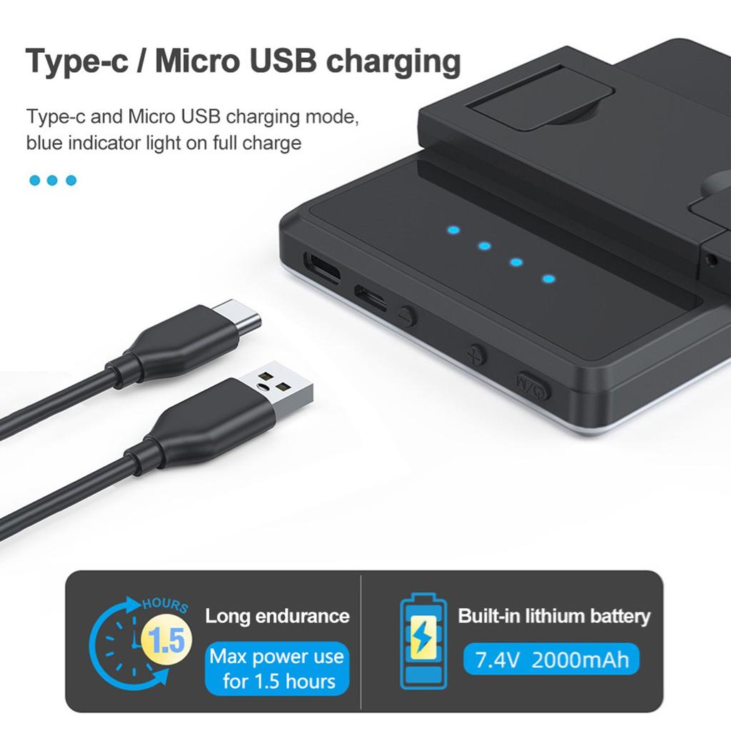 5W RGB Photography Lamp Bi Color LED Light Pocket Vlog Light 2500K 9000K Color Temperature Dimmable with LCD Screen 78