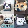 Lovely Funny Doge Plush Pillow 3D Simulation Shiba Inu Cushion Dog Head Pillow