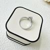 Vinregem 100% 925 Sterling Silver 3EX VVS1 D Color Heart Cut 7*7 MM 1.2CT Real Moissanite Diamonds Ring for Women Wedding Party Fine Jewelry Gifts