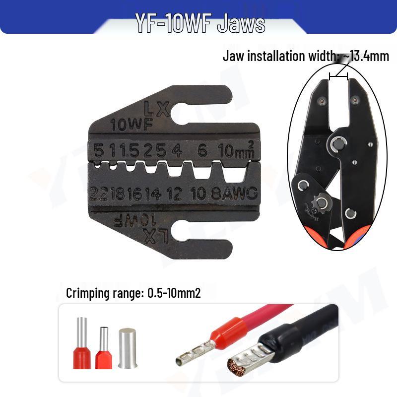YF Electrician Hand Tool: Crimping Pliers Head for Cold Press Terminals