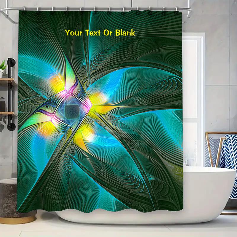

Bathroom Shower Curtain With White Dog Print For Home Decor Modern Style Waterproof Fabric Custom Made Size Available (White) W60H190(CM)-1 Pcs