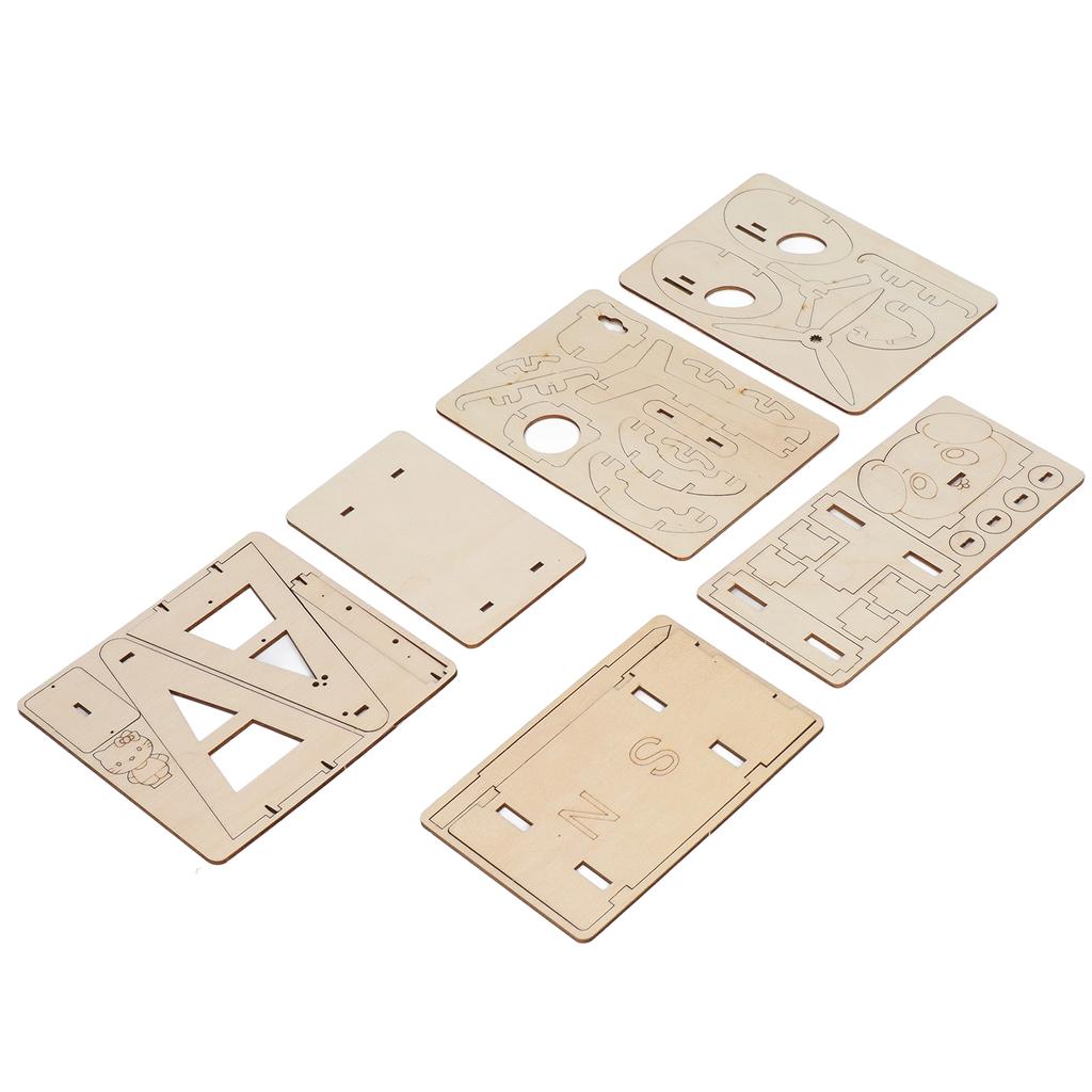 3D Wooden Puzzles for Kids 3 in 1 Model Building Kit DIY Wood Craft Assembly Project Gift Toys