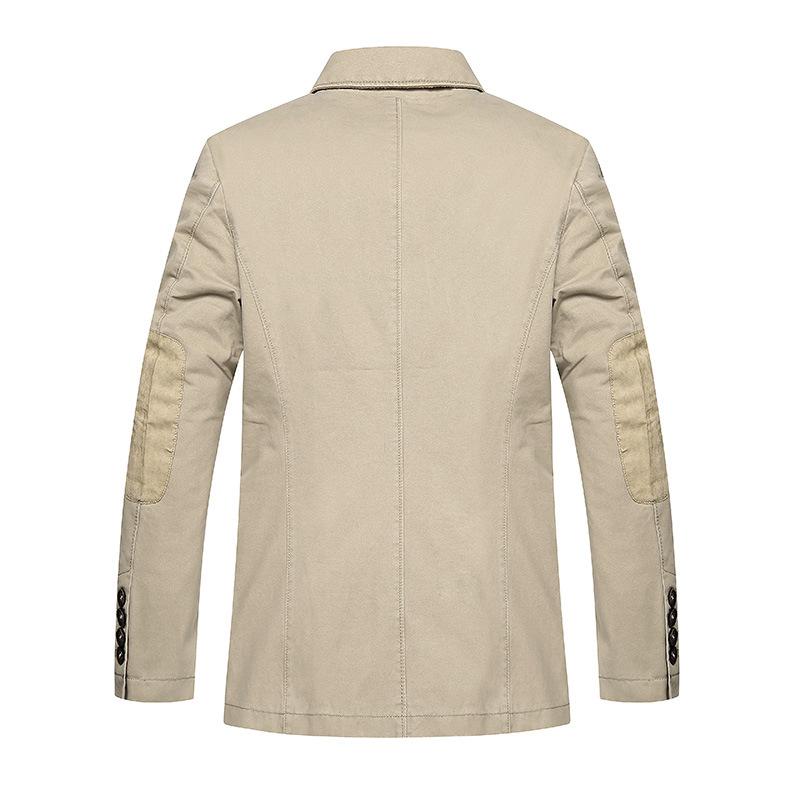 Ανδρικό Μονόχρωμο Στενό Σακάκι Κοστουμιού Μέσης Ηλικίας Μακρυμάνικο Καθημερινό Σακάκι