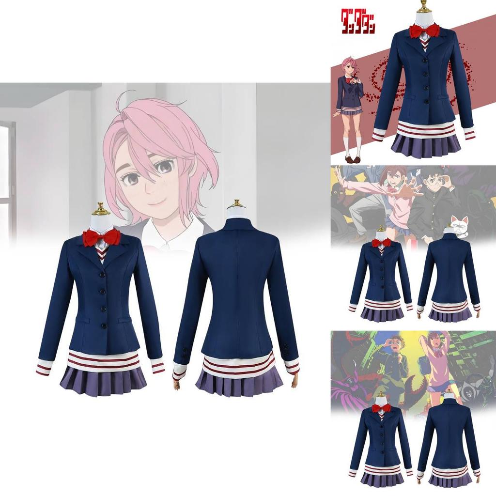 Bezauberndes Blaues Airo Shiratori Cosplay Kostüm Komplettset Perfekt Für Dan Da Dan Themen