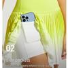 Gradient High-Waisted Anti-Exposure Sport Skort with Pockets - Quick-Dry Yoga and Fashion Wear