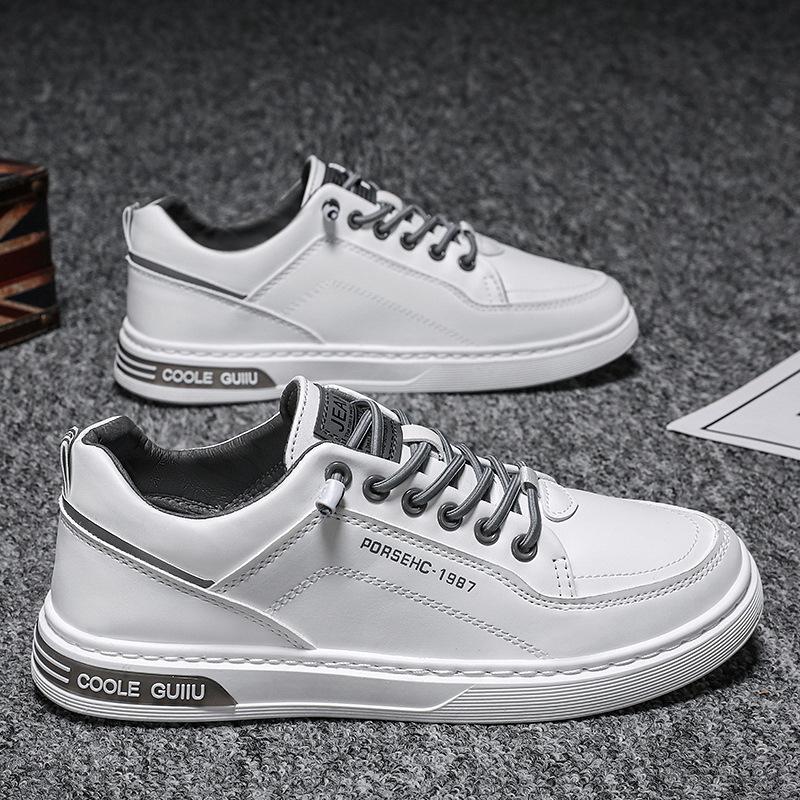Spring New Casual Shoes  White Shoes Men's Korean Trendy Versatile Flat Shoes Youth Casual Men Shoes