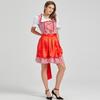 Damen Freizeit Bierkleid Kurzarm Drop Shoulder Kleid Bayerische Damenbekleidung