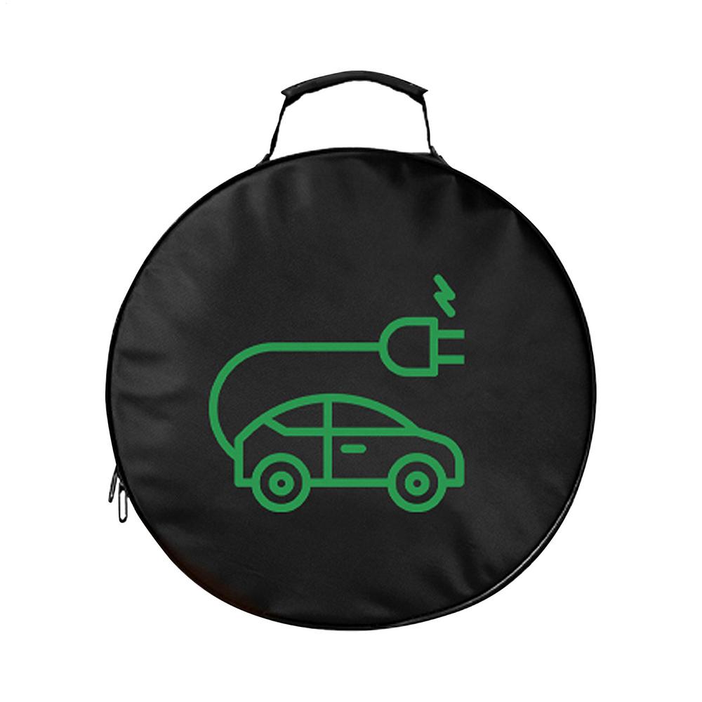 420D/820D Oxford Cloth EV Car Charging Cable Storage Carry Bag For Electric Vehicle Charging Cable Bag Shockproof Round/Square