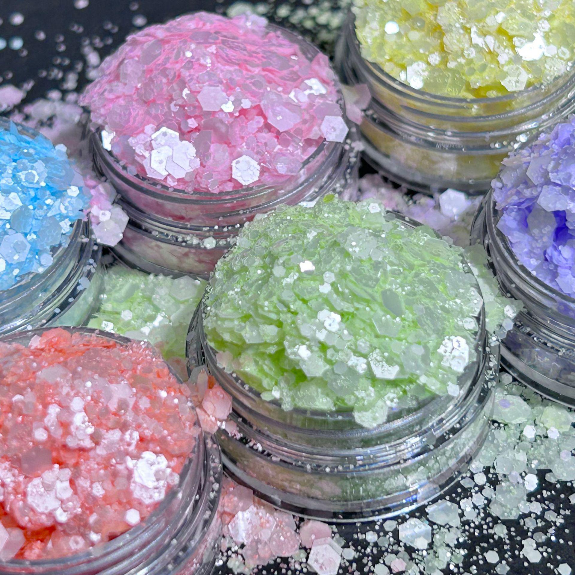 

Colorful Quicksand Pearl Matte Sequins for DIY Nail Art 30 ml - about 20 grams