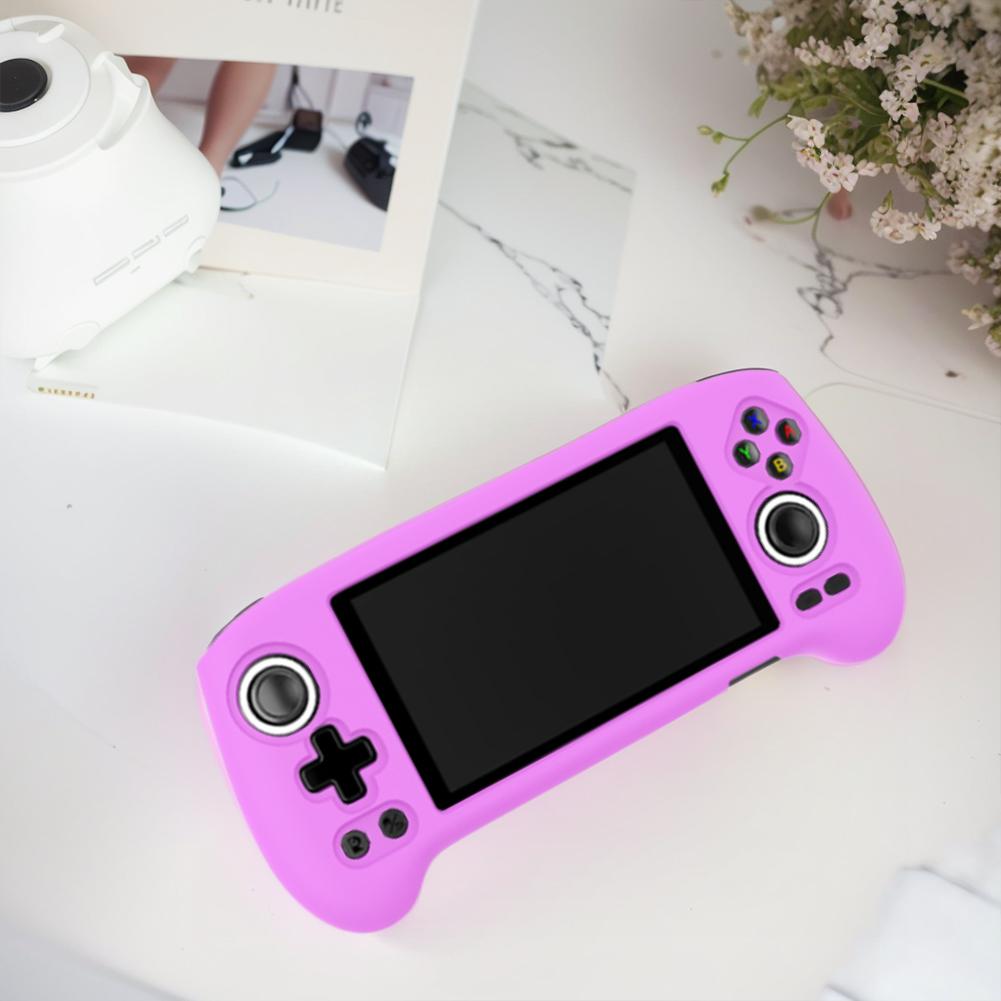 Silicone Protective Cover Anti-Scratch Game Console Silicone Case Protector Cover for Anbernic RG556 Retro Handheld Game Console