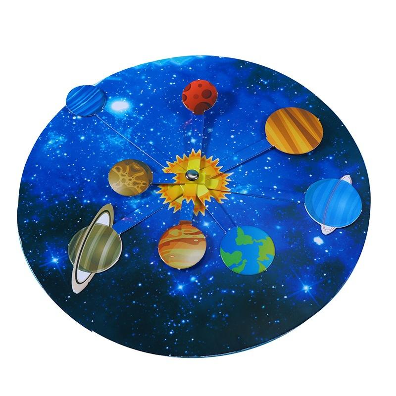 Juguete de Experimento Científico Modelo de Planetas del Sistema Solar - Juguete Educativo STEM para Niños Rompecabezas de Tecnología Juguete de Aprendizaje de Planetas Para Niños