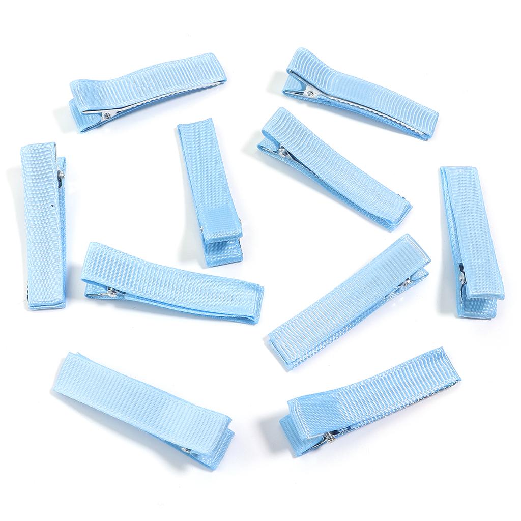10pcs/Bag Multicolor Cloth Wrapped The Metal Duckbill Hair Clip For Jewelry Making Hairpins DIY Hairpins Base Decorations