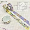 Seal-do Made in Japan Natsume Soseki Foil-Stamped Kirapika Masking Tape "I Am a Cat" & "Kokoro" 2-Ro