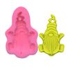DIY Santa Claus Little Dwarf Silicone Epoxy Mold DIY Keychain Pendant Jewelry Crafting Mould for Christmas Love Gift