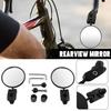 Pair Universal Rearview Mirror Bike Handlebar Convex Rear View Mirror Bar End