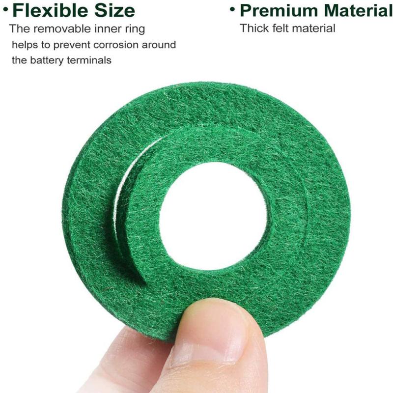 12 Pieces Battery Terminal Anti Corrosion Washers Fiber Battery Terminal Protector (6 Red and 6
