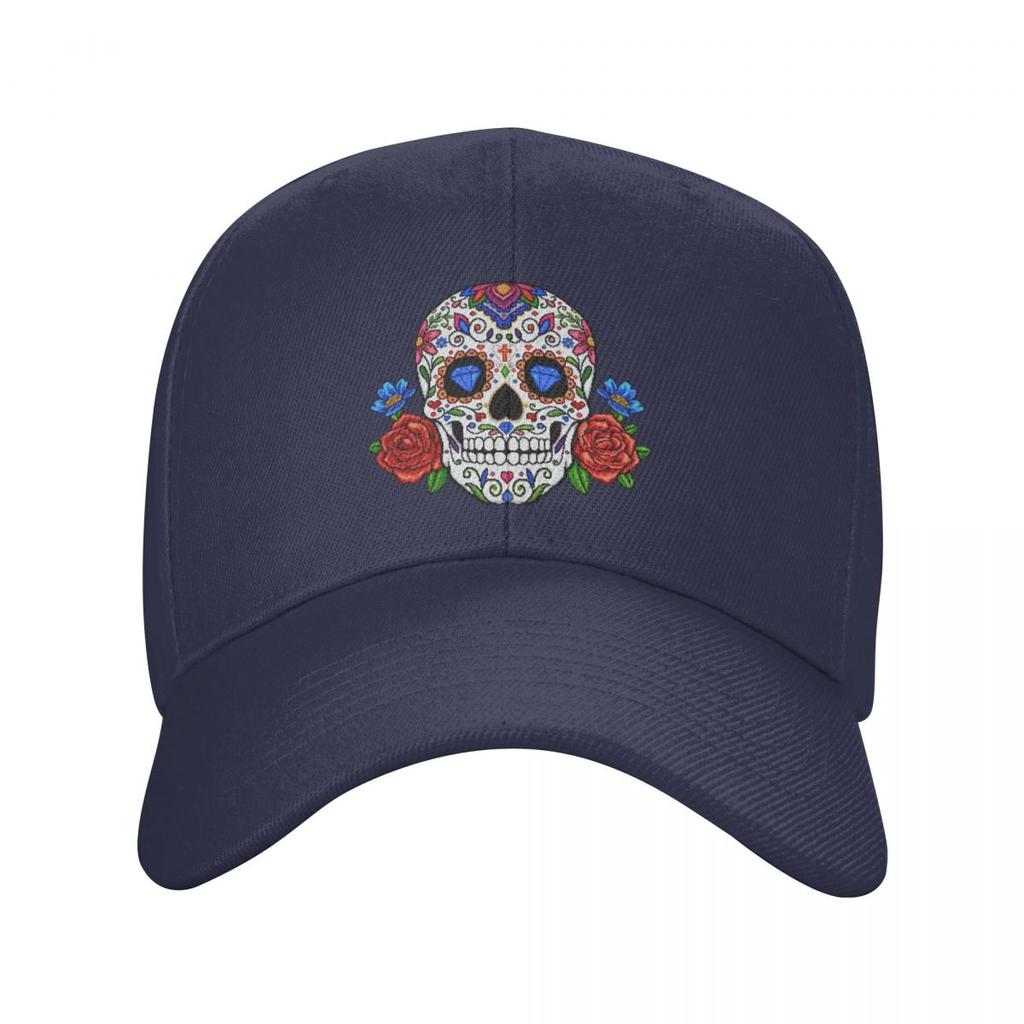 Moda mexican floare trandafir craniu șapcă de baseball unisex femei respirabil pălărie sport
