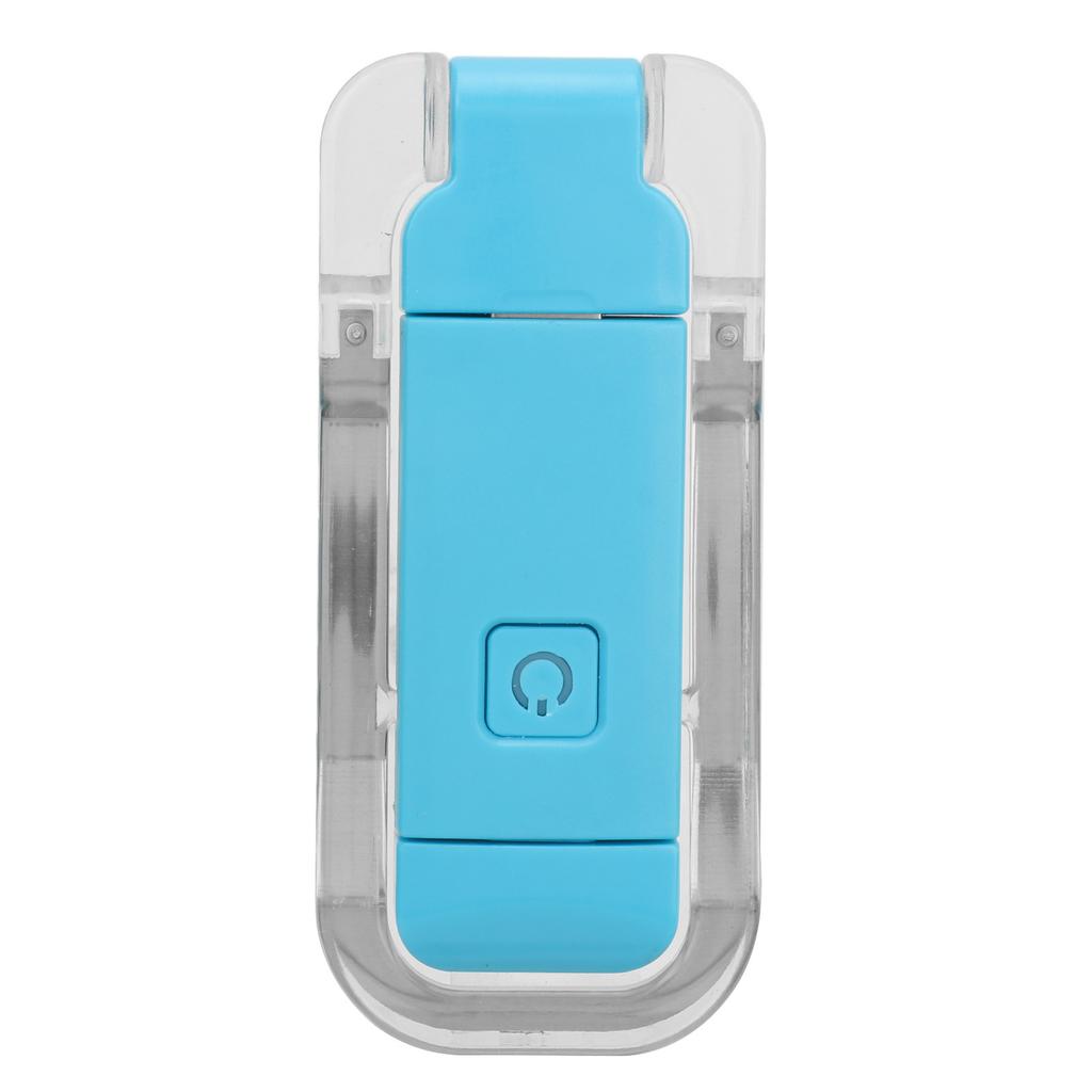 LED Bookmark Light USB Rechargeable 3 Brightness Warm White Light Portable Clip On Reading Lamp for Night Reading Blue