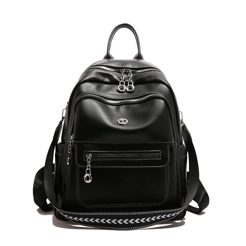 2025 New Fashion Korean Edition Fashion Casual Backpack Women's Versatile Large Capacity Travel Backpack Student School Bag Tide