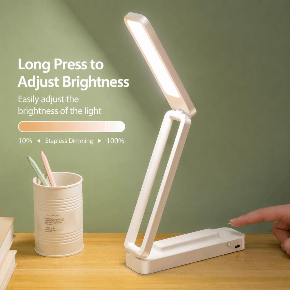 Foldable LED Desk Lamp USB Powered Desk Light Portable LED Table Lamp  Home